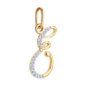 Подвеска SOKOLOV - Золото 375, Фианит (арт. 034530-4)