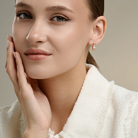 Серьги SOKOLOV - Серебро 925, Фианит (арт. 93022535)