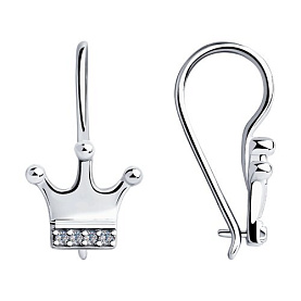 Серьги SOKOLOV - Серебро 925, Фианит (арт. 94023501)