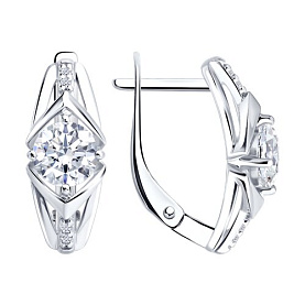 Серьги Diamant - Серебро 925, Фианит (арт. 94-120-00019-1)