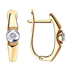 Серьги SOKOLOV - Золото 585, Бриллиант (арт. 1021315)