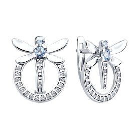 Серьги Diamant - Серебро 925, Фианит (арт. 94-120-02197-1)