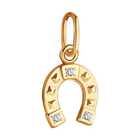 Подвеска SOKOLOV - Золото 585, Фианит (арт. 033382)