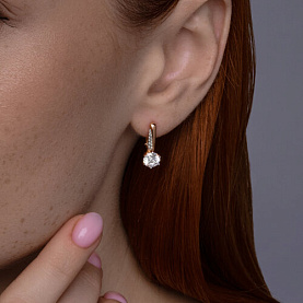 Серьги Diamant - Серебро 925, Фианит (арт. 93-120-02134-1)