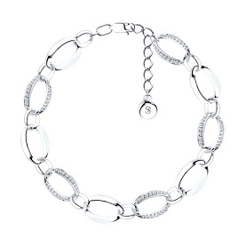 Браслет SOKOLOV - Серебро 925, Фианит (арт. 94050009)