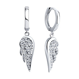 Серьги SOKOLOV - Серебро 925, Фианит (арт. 94026614)