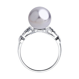 Кольцо SOKOLOV - Серебро 925, Жемчуг культивированный, Фианит (арт. 94012918)