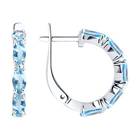 Серьги SOKOLOV - Серебро 925, Топаз (арт. 92022138)