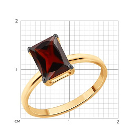 Кольцо SOKOLOV - Серебро 925, Гранат (арт. 92014652)