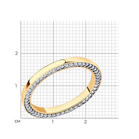 Кольцо SOKOLOV - Серебро 925, Фианит (арт. 93010886)