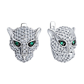 Серьги Diamant - Серебро 925, Фианит (арт. 94025897)