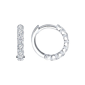 Серьги SOKOLOV - Серебро 925, Фианит (арт. 94025858)