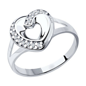 Кольцо SOKOLOV - Серебро 925, Фианит (арт. 94013597)
