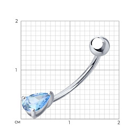Пирсинг SOKOLOV - Серебро 925, Фианит (арт. 94060073)