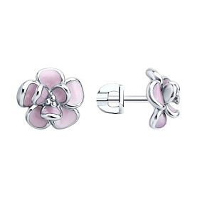 Серьги SOKOLOV - Серебро 925, Эмаль (арт. 94027296)