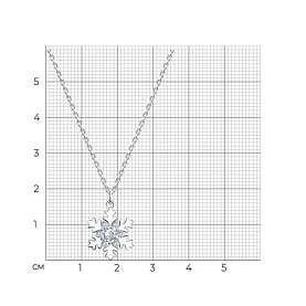 Колье SOKOLOV - Серебро 925, Фианит (арт. 94071467-91)