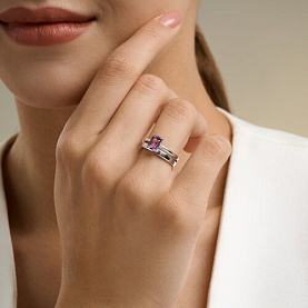 Кольцо SOKOLOV - Серебро 925, Аметист (арт. 92014720)