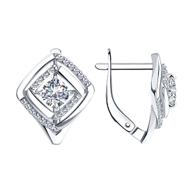 Серьги Diamant - Серебро 925, Фианит (арт. 94-120-00740-1)