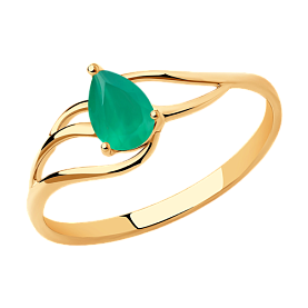 Кольцо Diamant - Золото 585, Агат (арт. 51-310-00973-3)