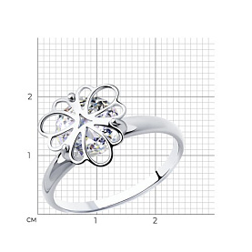 Кольцо SOKOLOV - Серебро 925, Фианит (арт. 94012987)