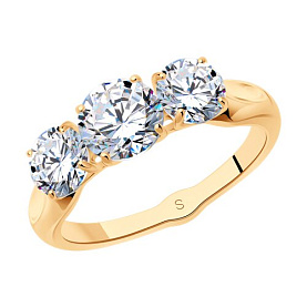 Кольцо SOKOLOV - Серебро 925, Фианит (арт. 93010784)