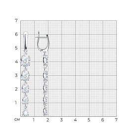 Серьги SOKOLOV - Серебро 925, Фианит (арт. 94022079)