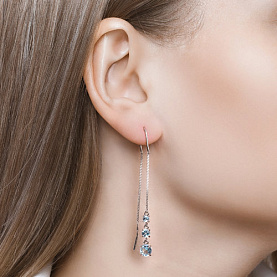 Серьги SOKOLOV - Серебро 925, Топаз (арт. 92022165)