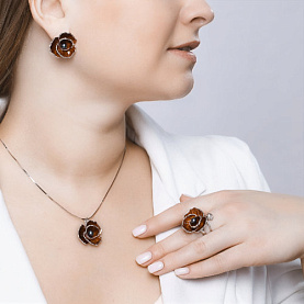 Кольцо SOKOLOV - Серебро 925, Жемчуг имитация, Эмаль (арт. 94013133)