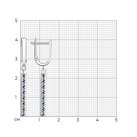 Серьги Diamant - Серебро 925 (арт. 94-121-00511-1)