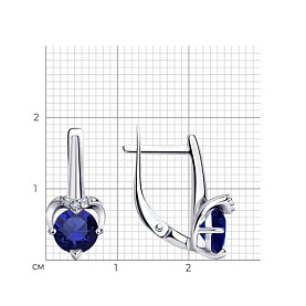 Серьги Diamant - Серебро 925, Фианит (арт. 94-120-00730-1)