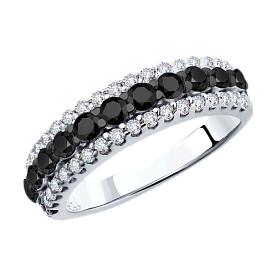 Кольцо SOKOLOV - Серебро 925, Фианит (арт. 94011271)