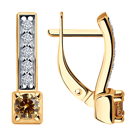 Серьги Diamant - Серебро 925, Фианит (арт. 93-120-01553-2)