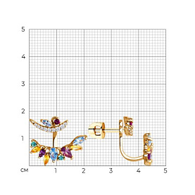 Серьги SOKOLOV - Серебро 925, Фианит (арт. 93022430)
