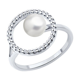 Кольцо SOKOLOV - Серебро 925, Фианит (арт. 94014048)