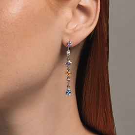 Серьги SOKOLOV - Серебро 925, Фианит (арт. 94026619)