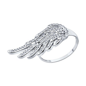 Кольцо SOKOLOV - Серебро 925, Фианит (арт. 94013841)