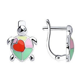 Серьги SOKOLOV - Серебро 925, Эмаль (арт. 94023539)