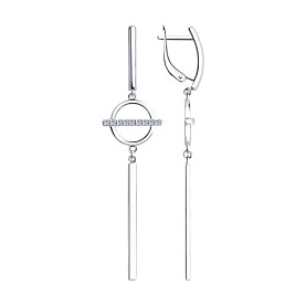 Серьги SOKOLOV - Серебро 925, Фианит (арт. 94023963)