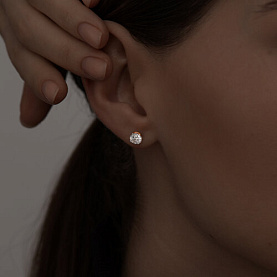 Серьги SOKOLOV - Серебро 925, Фианит (арт. 93022269)