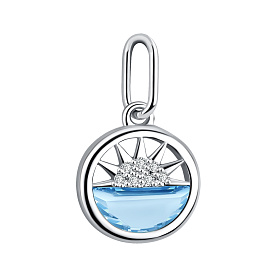 Подвеска Talant - Серебро 925, Синтетический кварц , Фианит (арт. 50-72-0009-17524)