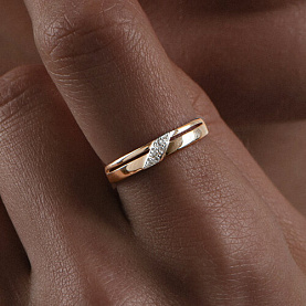 Кольцо Diamant - Золото 585, Фианит (арт. 51-110-01611-1)