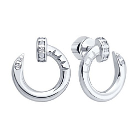 Серьги SOKOLOV - Серебро 925, Фианит (арт. 94027198)