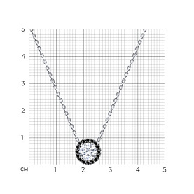 Колье Diamant - Серебро 925, Фианит (арт. 94-170-00194-3)