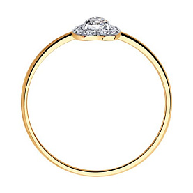 Кольцо SOKOLOV - Золото 375, Фианит (арт. 018982-4)