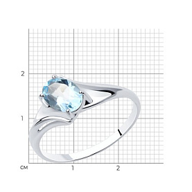 Кольцо Diamant - Серебро 925, Топаз (арт. 94-310-00587-1)