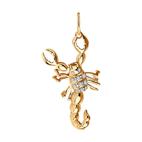 Подвеска SOKOLOV - Серебро 925, Фианит (арт. 93030020)