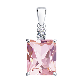 Подвеска SOKOLOV - Серебро 925, Фианит (арт. 92030426)