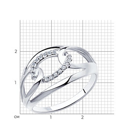 Кольцо Diamant - Серебро 925, Фианит (арт. 94-110-00701-1)