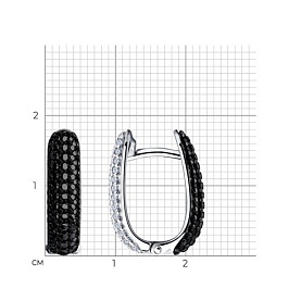 Серьги SOKOLOV - Серебро 925, Фианит (арт. 94023872)