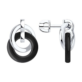 Серьги SOKOLOV - Серебро 925, Керамика (арт. 94025678)